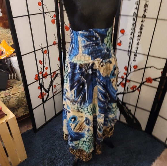 SUNNY LEIGH MULTI LAYERED SKIRT/DRESS/VINTAGE HIGH LOW/SIZE MEDIUM - Picture 8 of 10